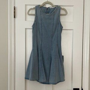 Lush Fit & Flare Denim Dress Size S NWT
